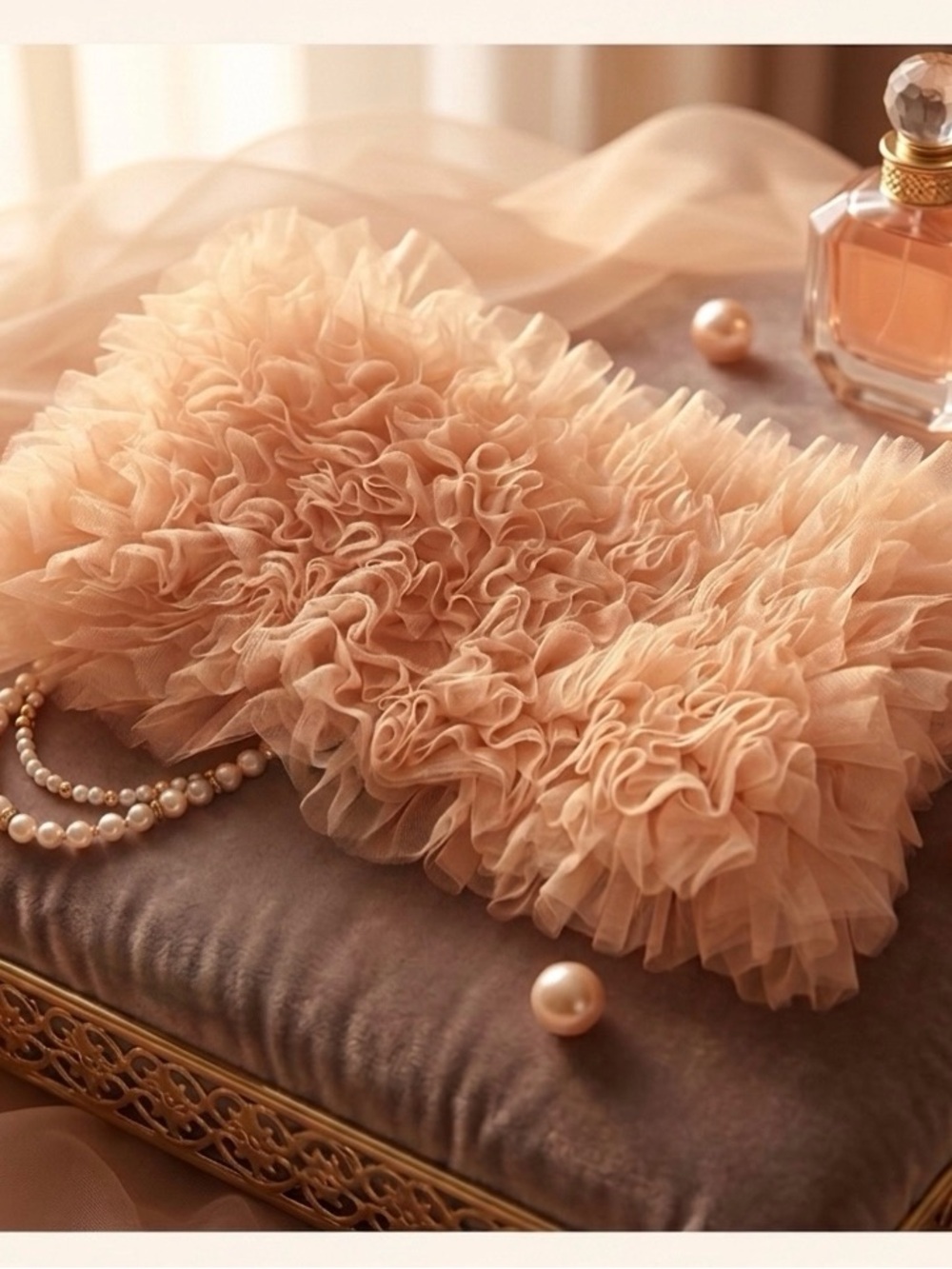 Peach Ruffled Top